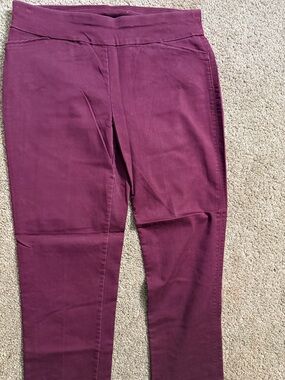 Women's Stretch Ponte Leggings - Wine